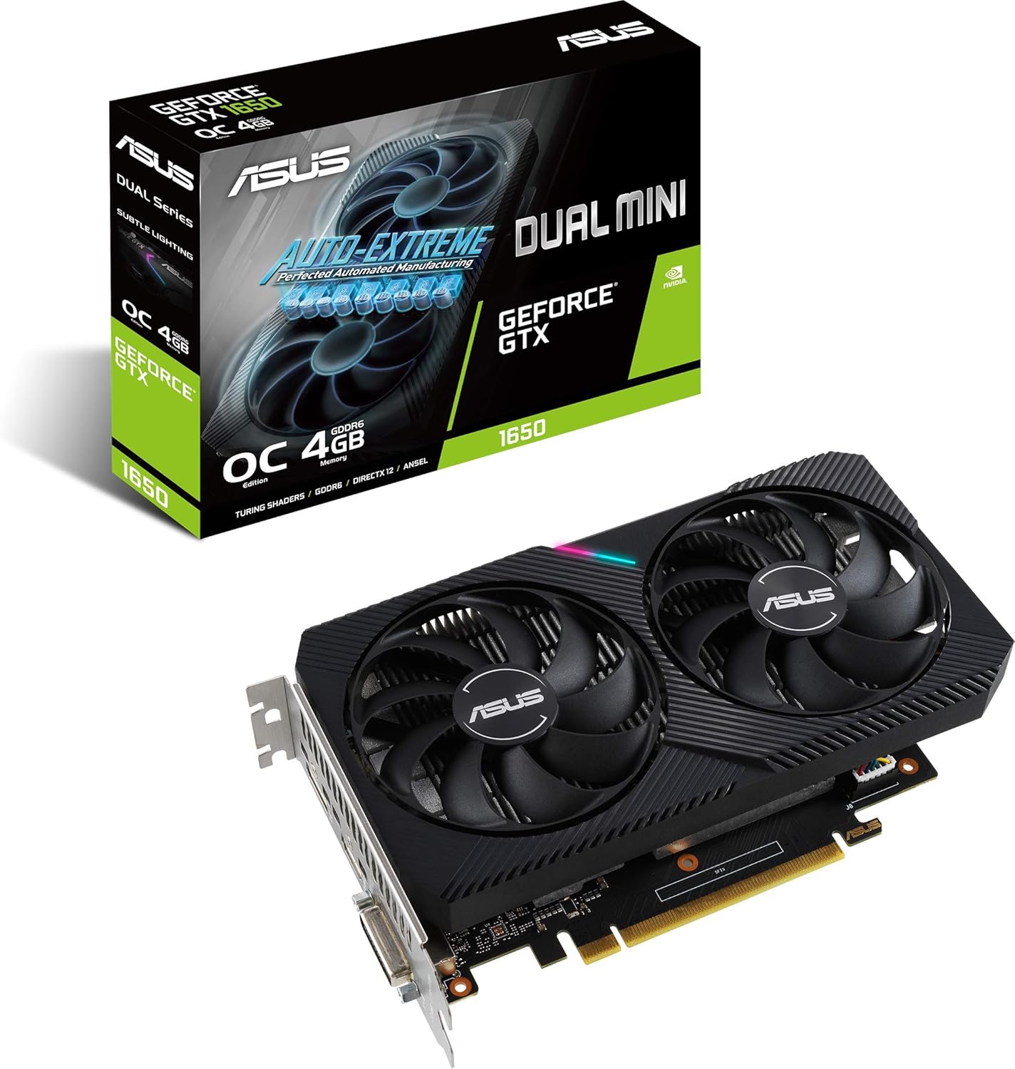ASUS DUAL GTX 1650 OC 4GB GDDR6 - DUAL FAN